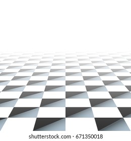 Abstract Background Perspective 3d Tiled Floor Stock Vector (Royalty ...