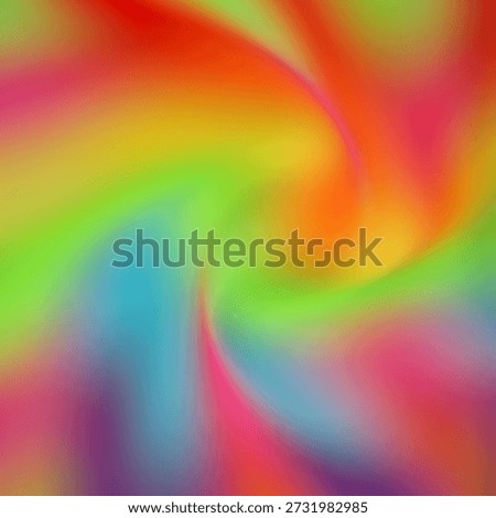 Abstract swirling many colours gradient background texture design.