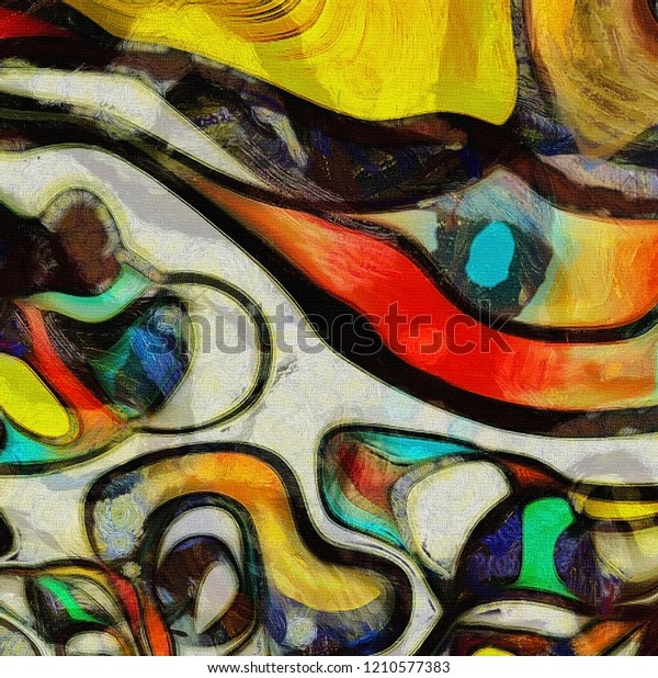 Abstract
Swirling Shapes, Color and Lines. 3D
rendering