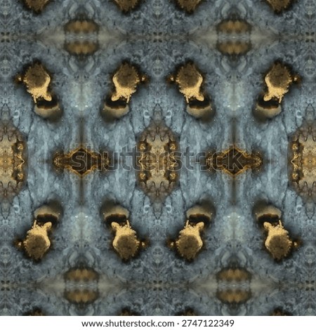 Abstract Symmetrical Ore Texture Background – Blue series