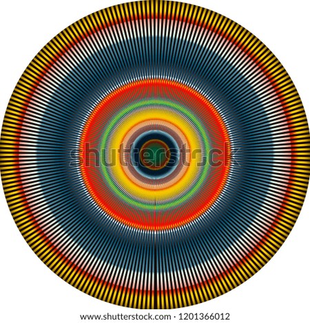 Abstract symmetrical pattern from the center,can be used as a template for tapestry