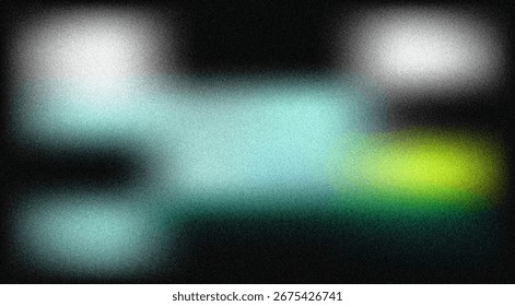 Abstract Teal Green Gradient Texture Background: Noise, Grain, Vignette
