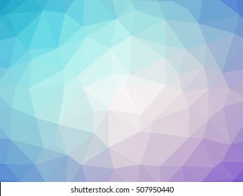 Abstract Teal Purple White Gradient Polygon Shaped Background