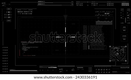 Abstract technological background HUD UI display.Sci Fi HUD.2