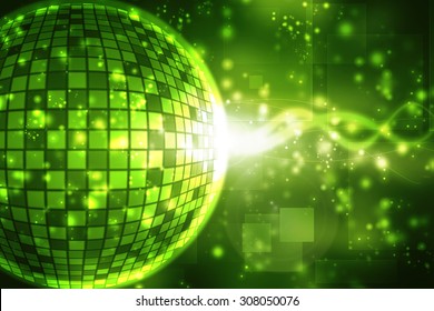 Abstract technology background with bright flare