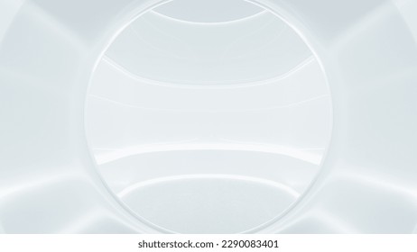 Abstract technology background. can be used in education, science industry background. Designed in white room concept. 3D Render.