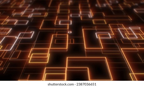 Abstract technology background concept. Transferring of big data. Artificial Intelligence Quantum Computer, Artificial intelligence tech background, block chain, server.