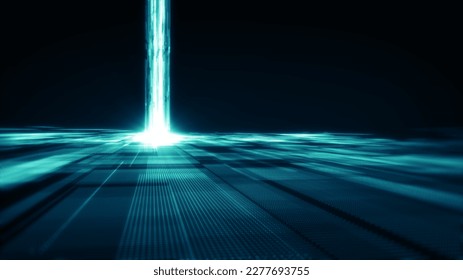 Abstract technology background. Data flow, big data, technology background concept. Abstract big data analytic artificial intelligent simulation, Digital background.