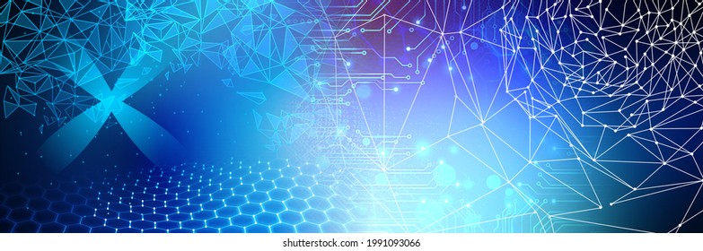Abstract technology background Hi-tech communication cogs concept innovation background. digital binary global technology.