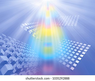 Abstract technology background light 