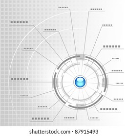 Abstract technology background.  Raster copy