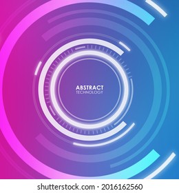 Abstract technology background with various technology elements Hi-tech communication concept innovation background.