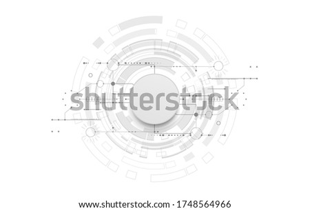 Abstract technology background. Various technology elements. Graphic concept for your design.