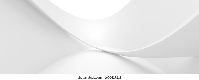Abstract Technology Background. Wave Graphic Design. Perspective 3d Rendering
