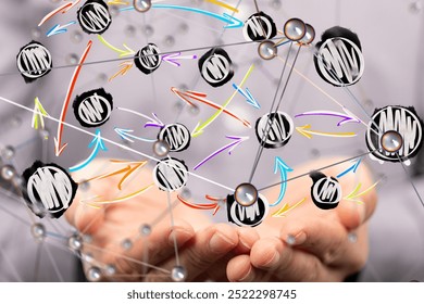 Abstract technology group and data
