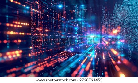 Abstract technology and Light flow