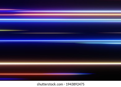 Abstract Technology Light Trial High Speed Digital Network Background 3D Rendering