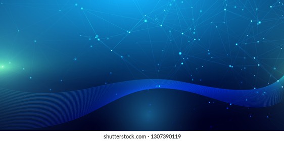 Abstract Technology Network Background