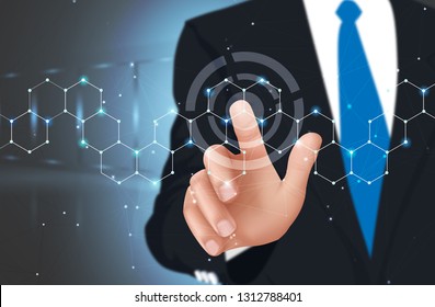 Abstract Technology Network Background