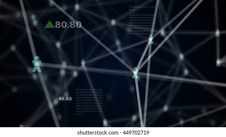 abstract technology network connection concept for background
