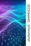 Abstract Technology Particles mesh background vertical, Wallpaper screen, Digital background, Tech background