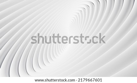 Abstract template of white circular waves. Background for your presentation. 3d rendering. 3D Illustration