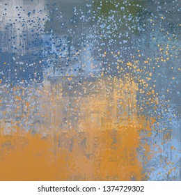Abstract texture. 2d illustration. Expressive handmade oil painting on canvas. Wide brushstrokes. Modern digital art. Multi color backdrop. Contemporary brush. Expression. Popular style image.