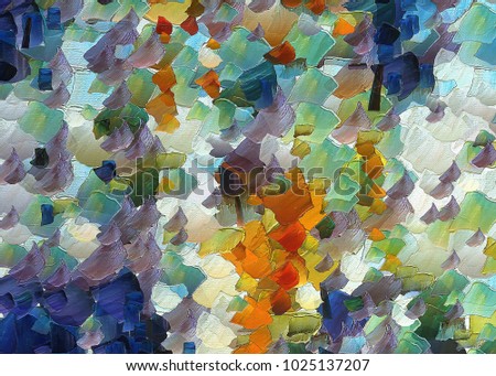 Abstract texture background. Digital design painting impressionism artwork. Hand drawn artistic pattern. Modern art. Good for printed pictures, postcards, posters or wallpapers and textile printing.