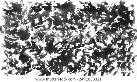 Abstract texture blot dots pattern black and white hand drawn clip art design background gothic ink stains dots spot sketch illustration monochrome grayscale flat graphic print smudges texture