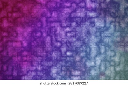 Abstract textured background with a gradient of purple, blue, and green hues, featuring intricate line patterns.