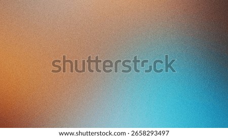 Abstract Textured Gradient Background: Warm Orange to Cool Teal, Subtle Grain, Smooth Transition