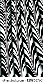 Abstract textured swirl pattern. Bold, colorful 3D illustration.