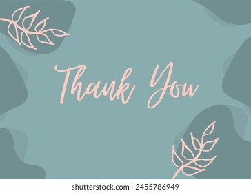 Abstract Thank you card design, beautiful gratitude card  - Powered by Shutterstock