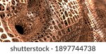 Abstract three-dimensional background made of gold frame. Futuristic concept. 3d render.