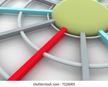 The abstract three-dimensional concept