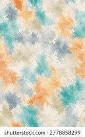 Abstract Tie dye geometric pattern on white canvas in high resolution
