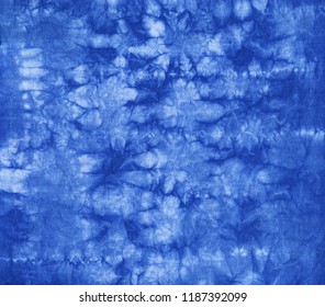Abstract Tie Dyed Fabric Indigo Color Stock Illustration 1197739954