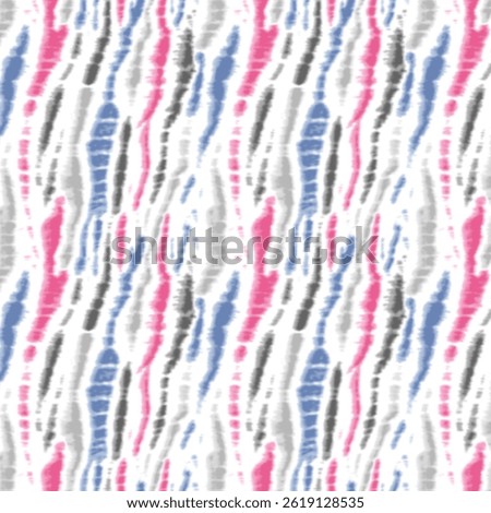 Abstract tie-dye pattern design. Brushed textures, with varying size and density. Background textured with paint ink splash. Aesthetic, artistic and functional traditional batik pattern with modern.