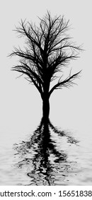 Abstract tree background of artistic conception