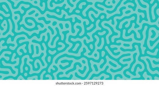 Abstract Turing pattern background. Reaction diffusion pattern. chaotic motion. Linear design. Black and white natural background with organic structures. Vector illustration. Doodle labyrinth pattern