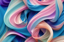 Abstract Twirling Pastell Colors As Background Wallpaper