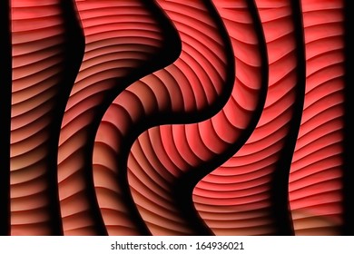 Abstract twisting shape digital art background