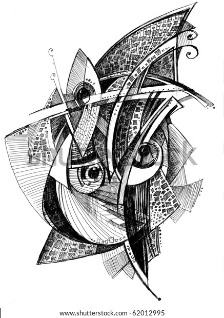 Abstract Unusual Pencil Drawing Stock Illustration 62012995 | Shutterstock