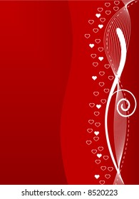 Abstract Valentines Day background with copyspace room