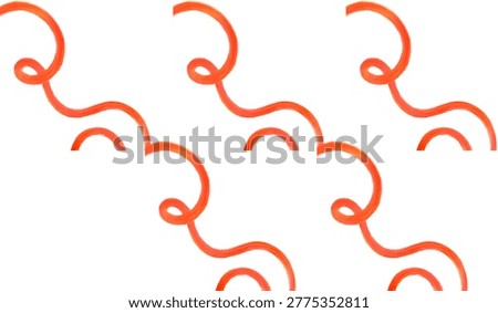Abstract vector illustration featuring a repetitive pattern of curved orange lines