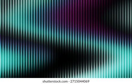 Abstract vertical light bars create a mesmerizing digital background with vibrant cyan and magenta gradients suggesting futuristic technology or sound wave visualization perfect for modern presentati