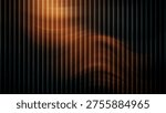 Abstract vertical light bars with warm orange glow on dark background featuring soft wave motion and modern striped pattern