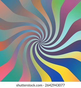 Abstract vibrant captivating swirls pattern on dynamic wave, digital art on rainbow blue,purple,pink, yellow wallpaper background. Home decor, digital art design, card, branding etc., 