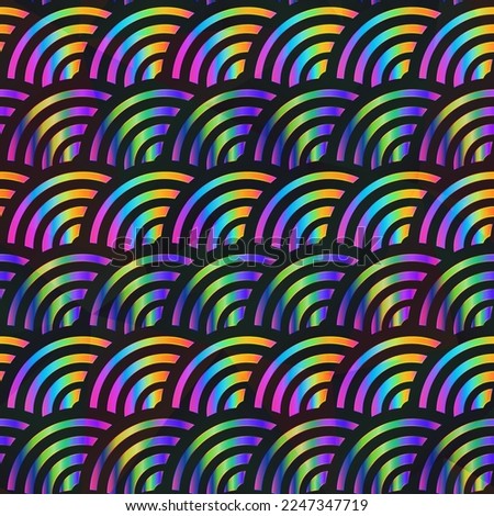Abstract Vibrant circle geometric pattern.