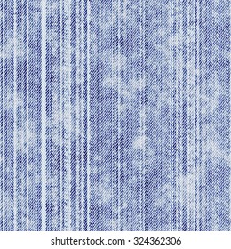 Abstract Vintage Distressed And Washed Blue Denim Fabric Textured Background. Seamless Pattern.